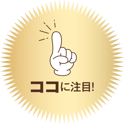 ココに注目！